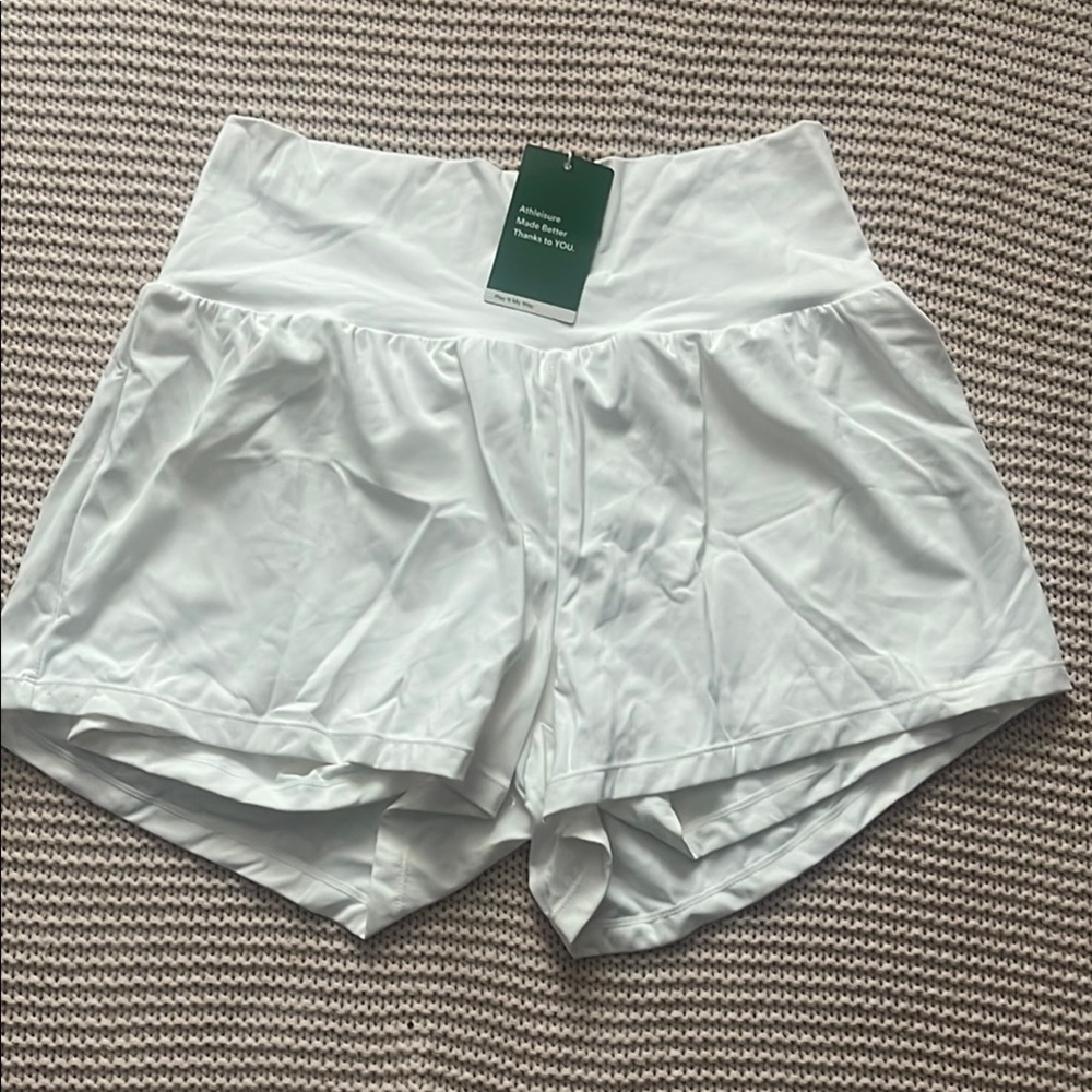 HALARA Women's Athletic Shorts - White